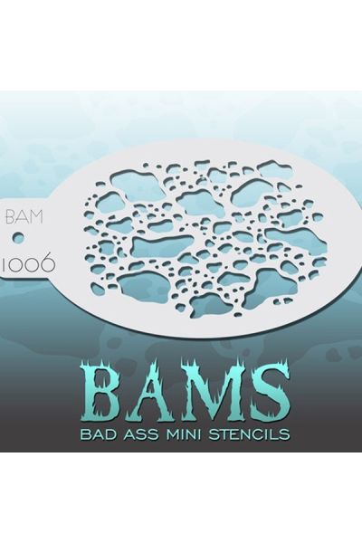 Bad Ass Bams FacePaint Stencil 1006
