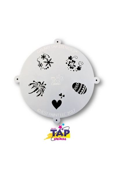 Tap Galaxy Holidays Facepainting Stencils