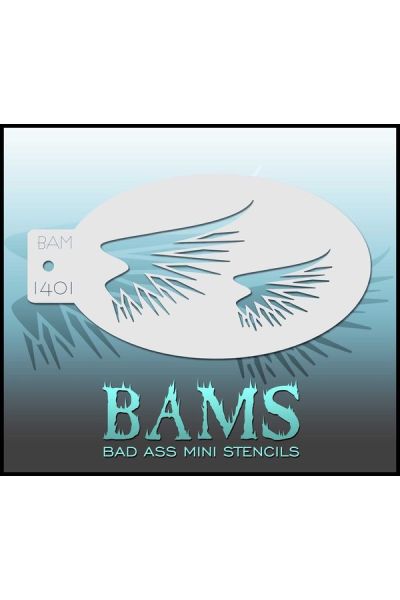 Bad Ass Bams FacePaint Stencil 1401
