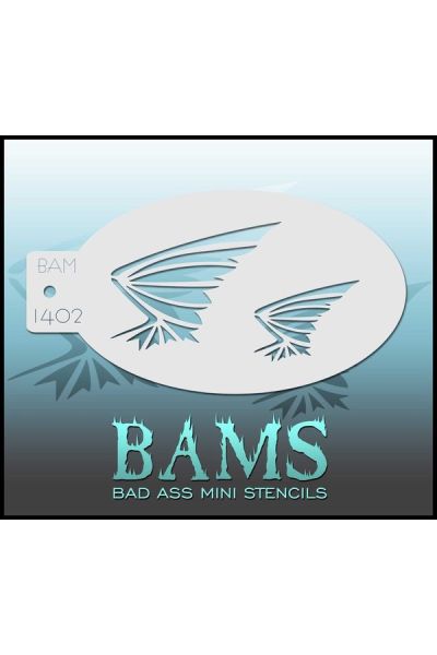 Bad Ass Bams FacePaint Stencil 1402