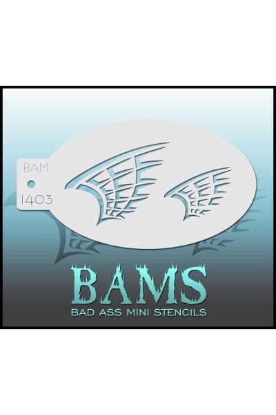 Bad Ass Bams FacePaint Stencil 1403