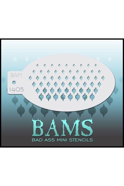 Bad Ass Bams FacePaint Stencil 1405