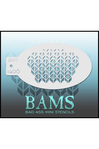 Bad Ass Bams FacePaint Stencil 1406