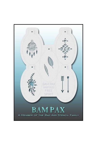 Bad Ass Bam-Pax Free Spirit Stencil
