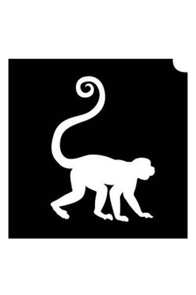 Glittertattoo Stencils Small Monkey (5 pack)