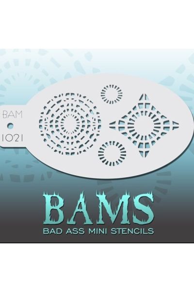 Bad Ass Bams FacePaint Stencil 1021