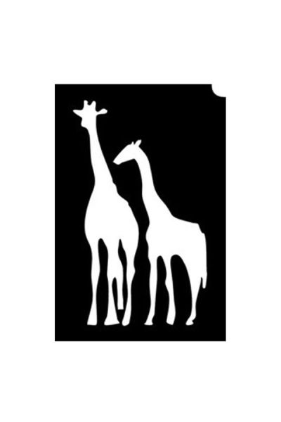 Glittertattoo Stencils Giraffe (5 pack)