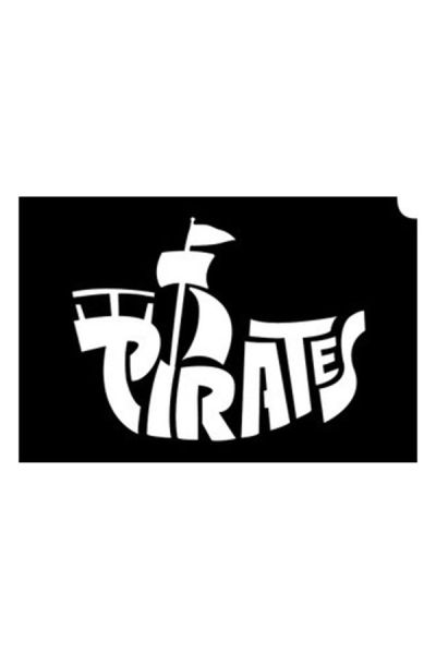 Glittertattoo Stencils Pirate Ship (5 pack)