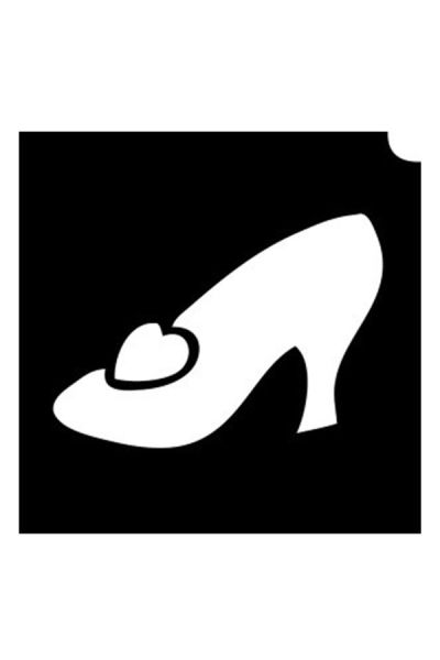 Glittertattoo Stencils Princess Slipper (5 pack)