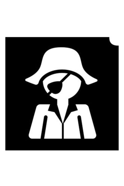 Glittertattoo Stencils Pirate (5 pack)