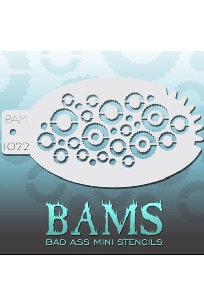 Bad Ass Bams FacePaint Stencil 1022