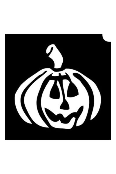 Glittertattoo Stencils Scary Pumpkin Face (5 pack)
