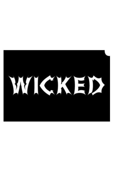 Glittertattoo Stencils Wicked (5 pack)