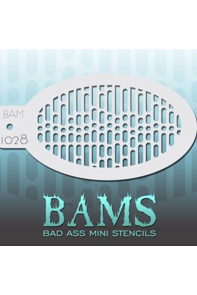 Bad Ass Bams FacePaint Stencil 1028