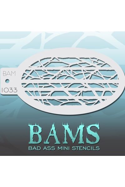 Bad Ass Bams FacePaint Stencil 1033