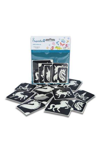 Superstar Unicorn Glitter Tattooset