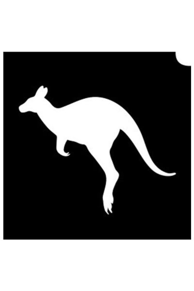 Glittertattoo Stencils Kangaroo (5 pack)