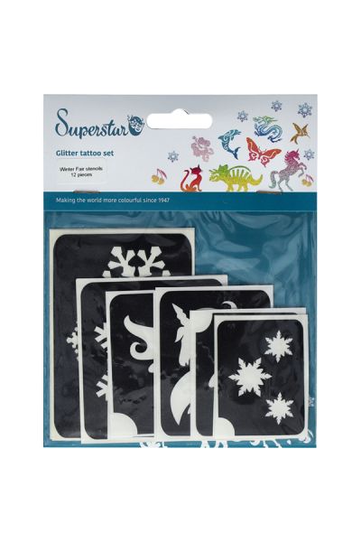 Superstar Winter Glitter Tattooset