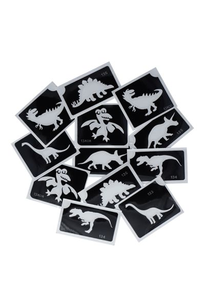 Superstar Dino Glitter Tattooset
