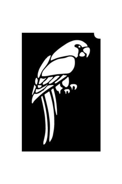 Glittertattoo Stencils Parrot (5 pack)