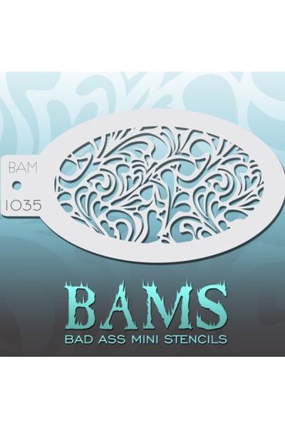 Bad Ass Bams FacePaint Stencil 1035