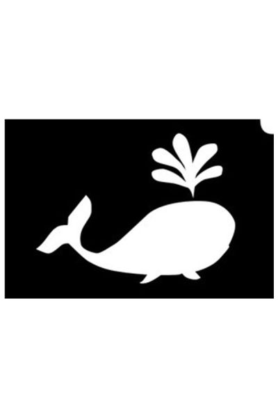 Glittertattoo Stencils Whale Burst (5 pack)