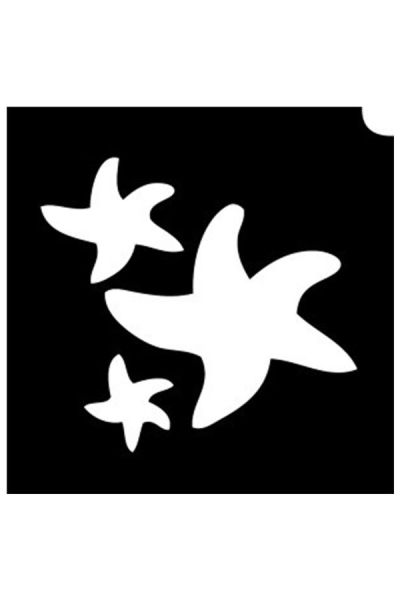 Glittertattoo Stencils Tri Star (5 pack)