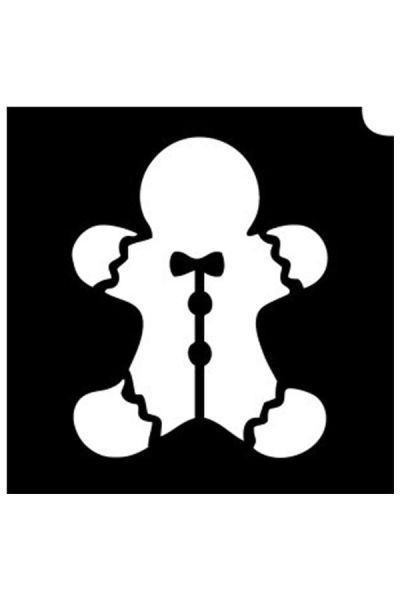 Glittertattoo Stencils Gingerbread Man (5 pack)
