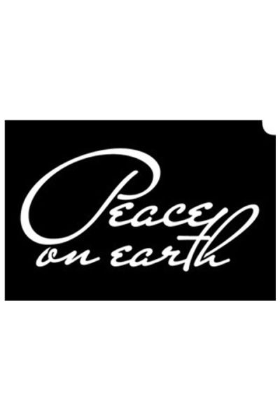 Glittertattoo Stencils Peace On Earth (5 pack)