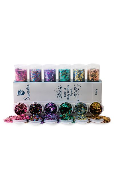 Superstar Crazy Chunky Glitter Mix 6-pack 