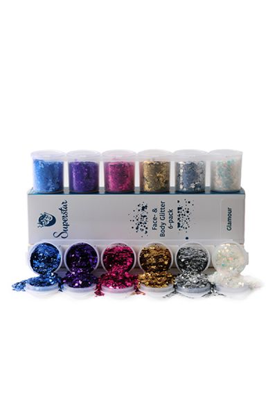Superstar Glamour Chunky Glitter Mix 6-pack 