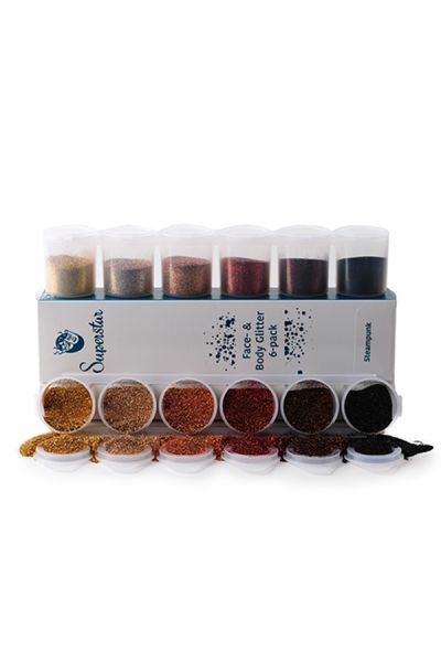 Superstar Steampunk Fine Glitter Mix 6-pack 