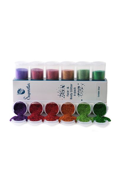 Superstar Golden Star Fine Glitter Mix 6-pack 