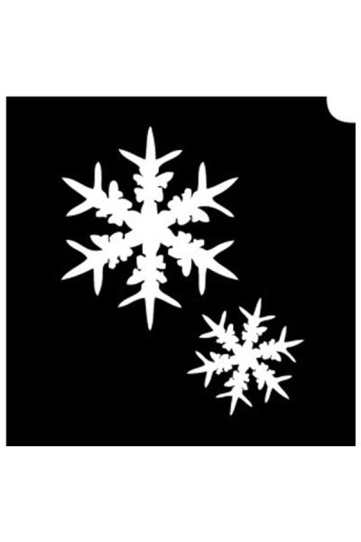 Glittertattoo Stencils Twin Snowflakes (5 pack)