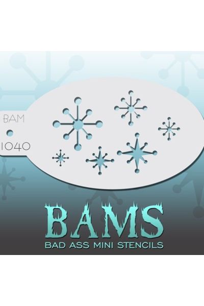 Bad Ass Bams FacePaint Stencil 1040