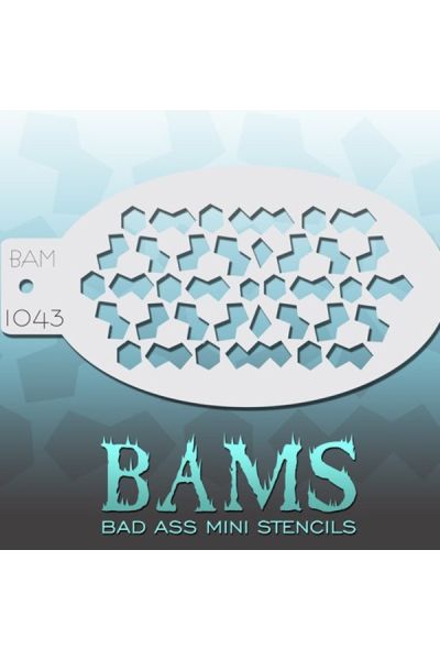 Bad Ass Bams FacePaint Stencil 1043