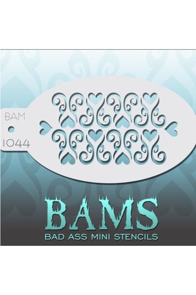 Bad Ass Bams FacePaint Stencil 1044