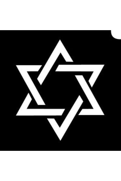 Glittertattoo Stencils Star Of David (5 pack)