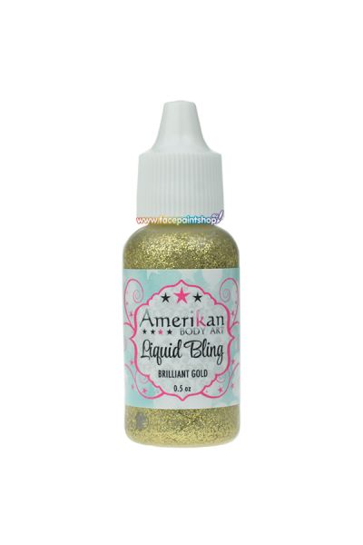 Amerikan Body Art Liquid Bling Brilliant Gold 15ml