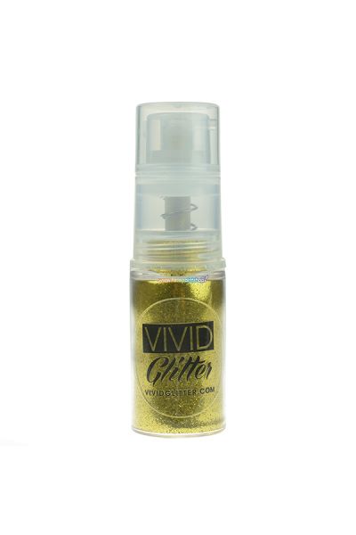 Vivid Glitter Fine Mist Pump Spray 24k Gold