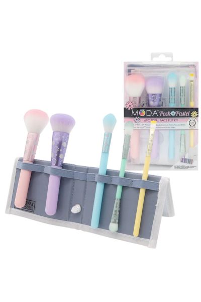 Moda Brushes Pastel 5pc Complete Face Kit