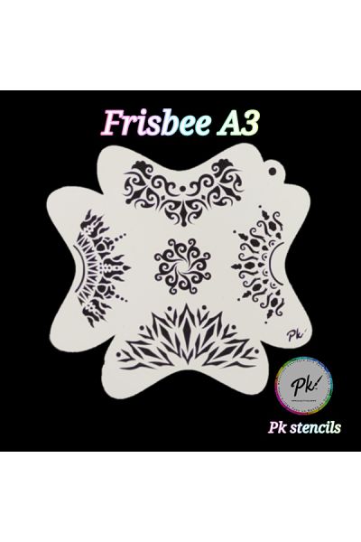 Frisbee Facepaintingstencil A3