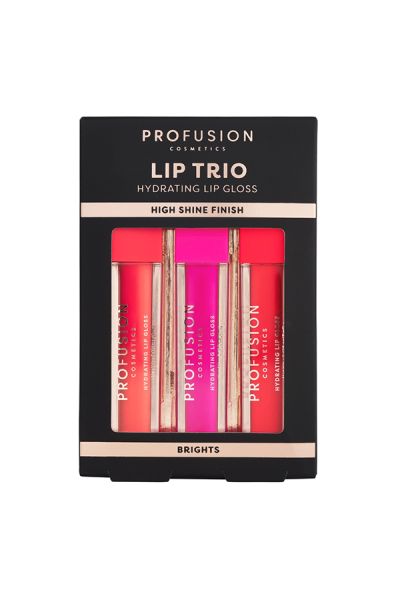 Profusion Lip Trio High Shine Lip Gloss - Brights