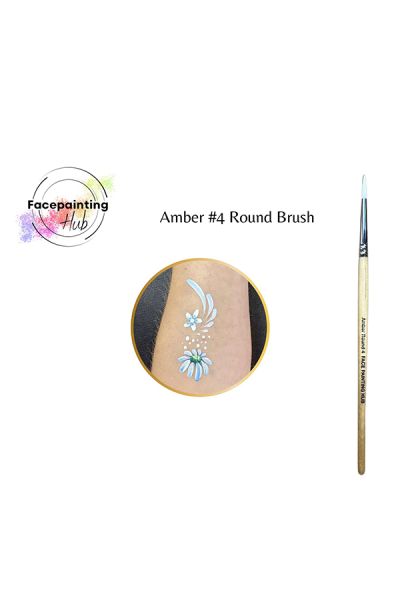 Facepainting Hub Amber Brush No. 4 Round