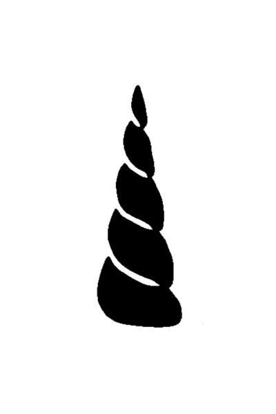 Glitter Tattoo Stencil Unicorn Small