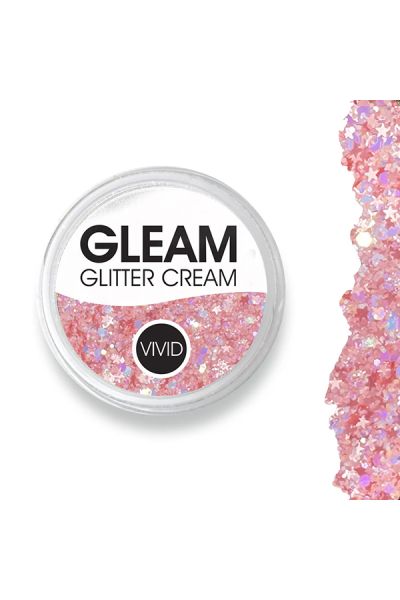 Vivid Gleam Chunky Glitter Cream- Baby Rose