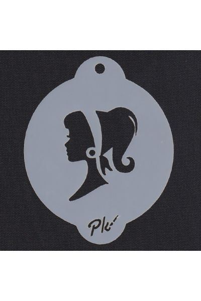 Facepaintingstencil Barbie C