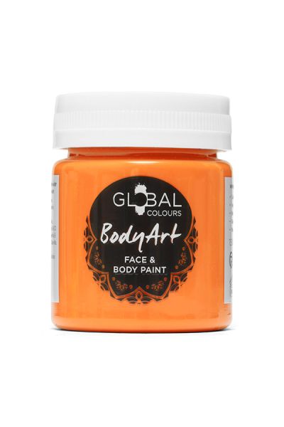 Global Face & BodyArt Liquid Paint UV Orange 45ml