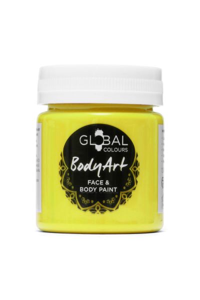 Global Face & BodyArt Liquid Paint UV Yellow 45ml