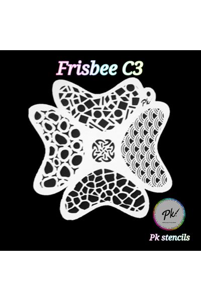Frisbee Facepaintingstencil C3